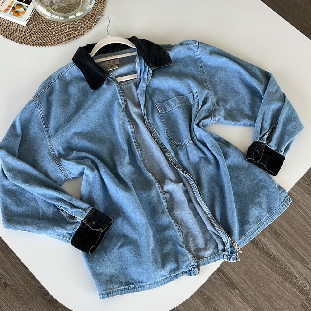vintage denim long long sleeve - Picture 2 of 7